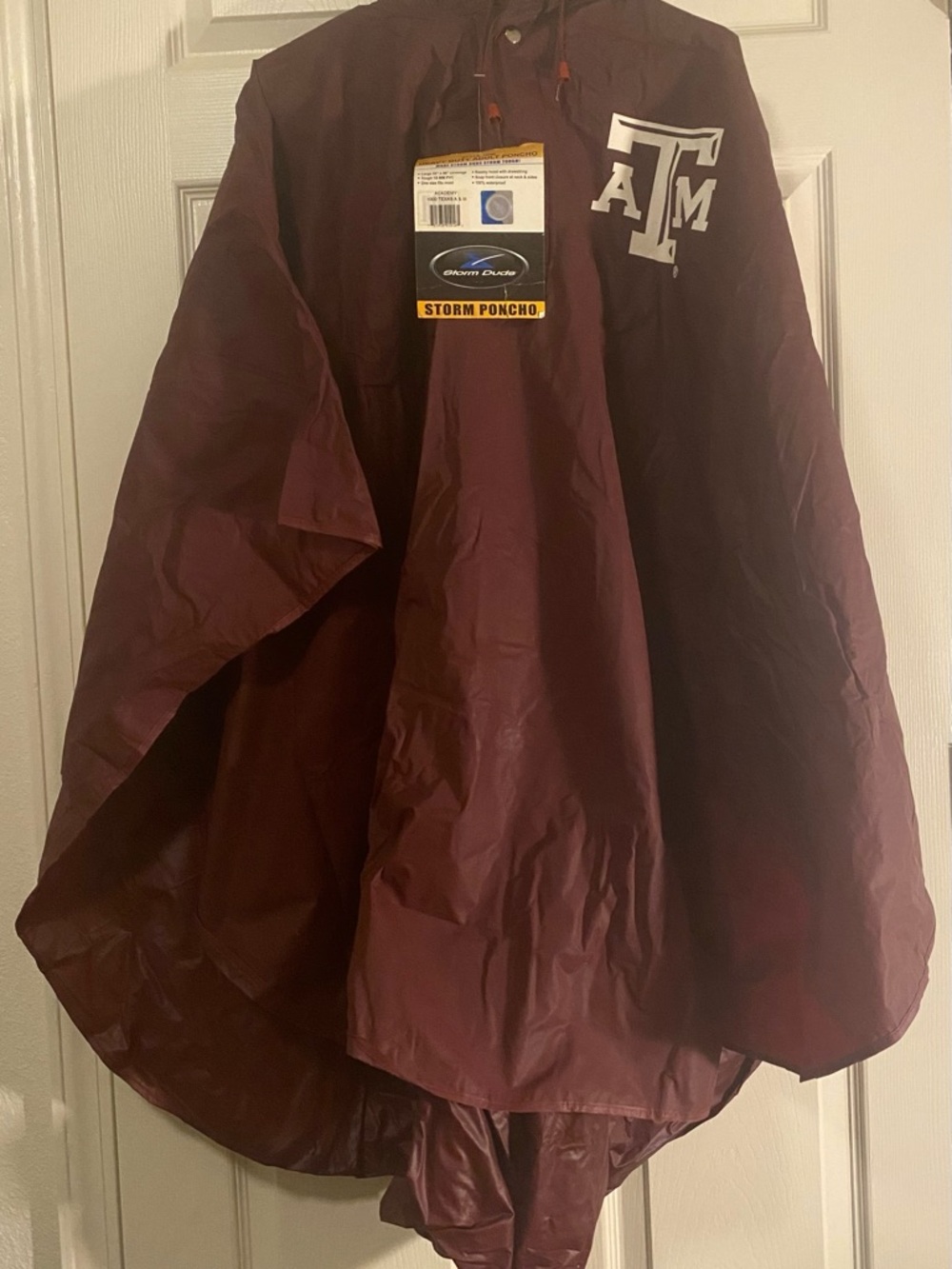 ATM Maroon Storm Duds Heavy Duty Poncho